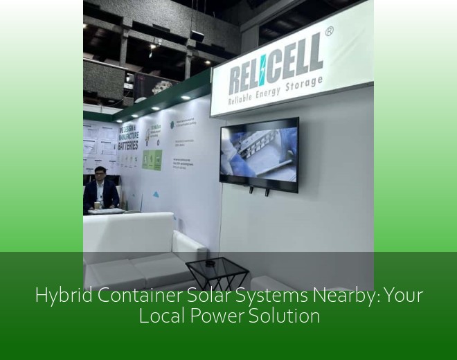 Hybrid Container Solar Systems Nearby: Your Local Power Solution